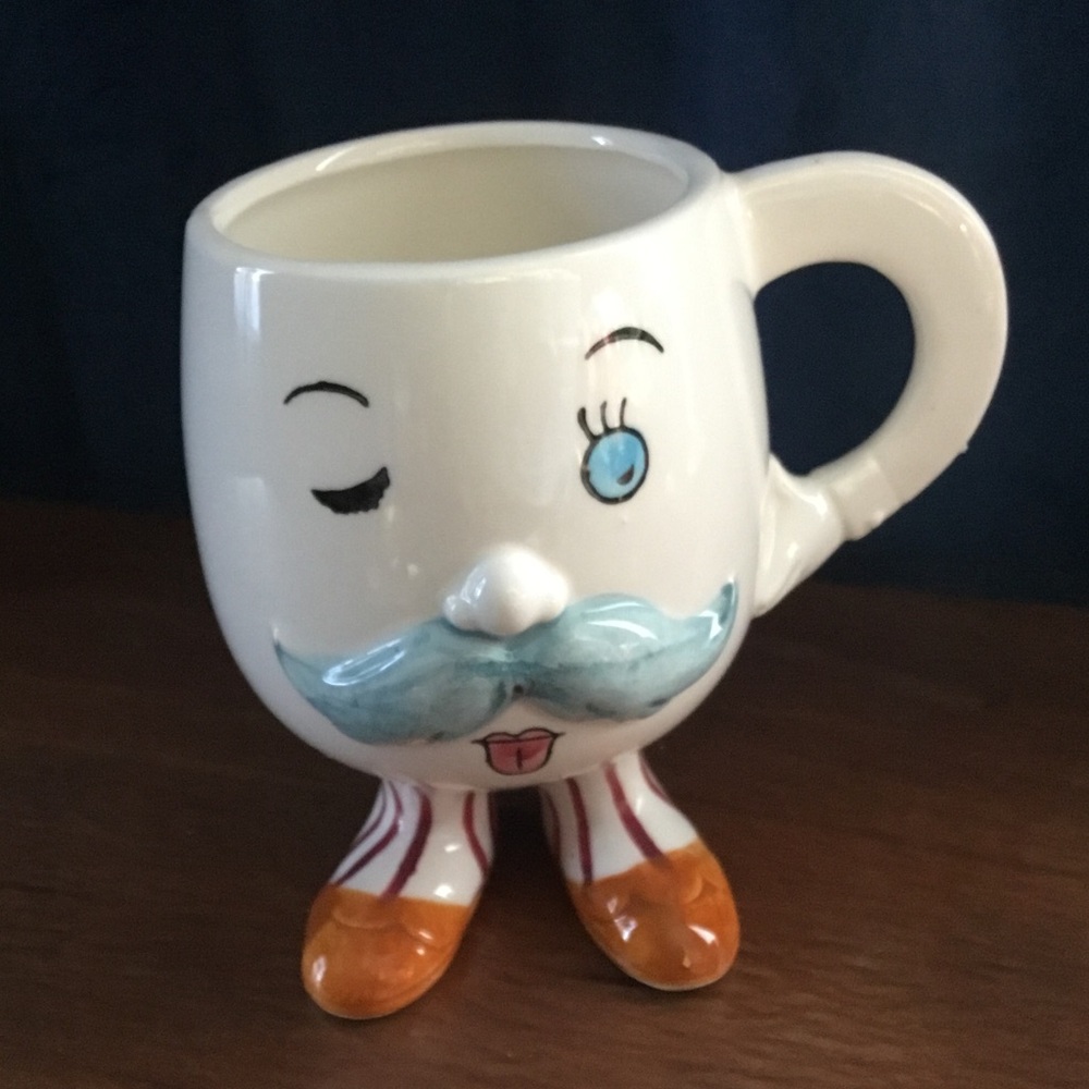 Vintage Winking Man Mug Made in Japan